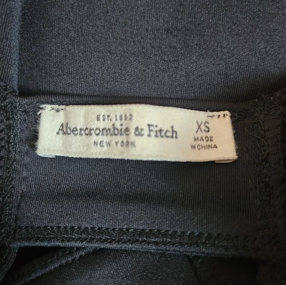 Abercrombie & Fitch Black Jersey Mini Dress - Size XS - Picture 5 of 6